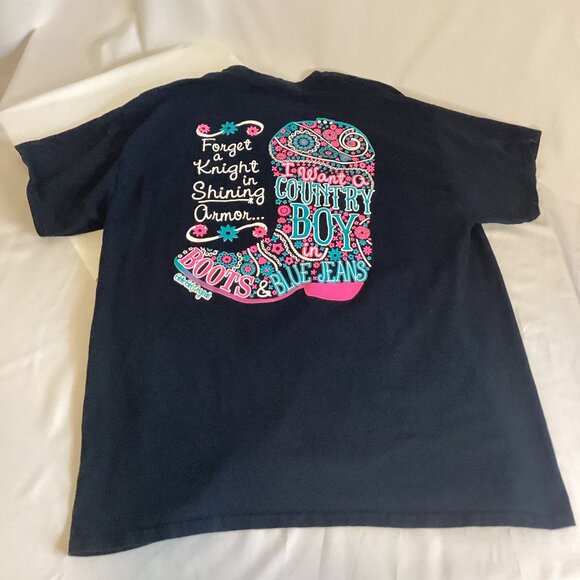 Girlie Girl Originals Black Graphic Tee Women’s L – Affirmation Head, Empowermen - Picture 1 of 4